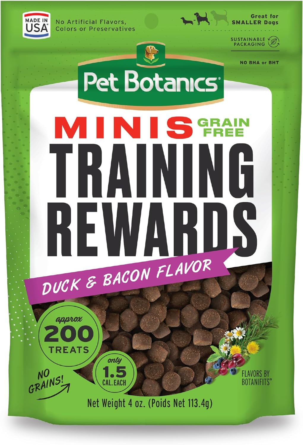 Mini Training Treats – Duck & Bacon (4 oz, 200 pcs)