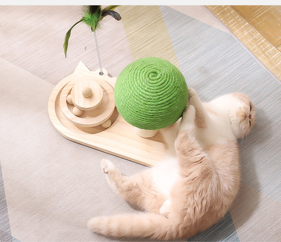Cat Scratcher Tree with Sisal Balls