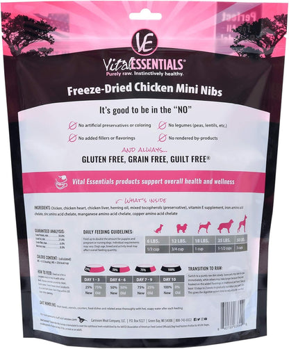 Freeze-Dried Chicken Mini Nibs Dog Food – 16 oz