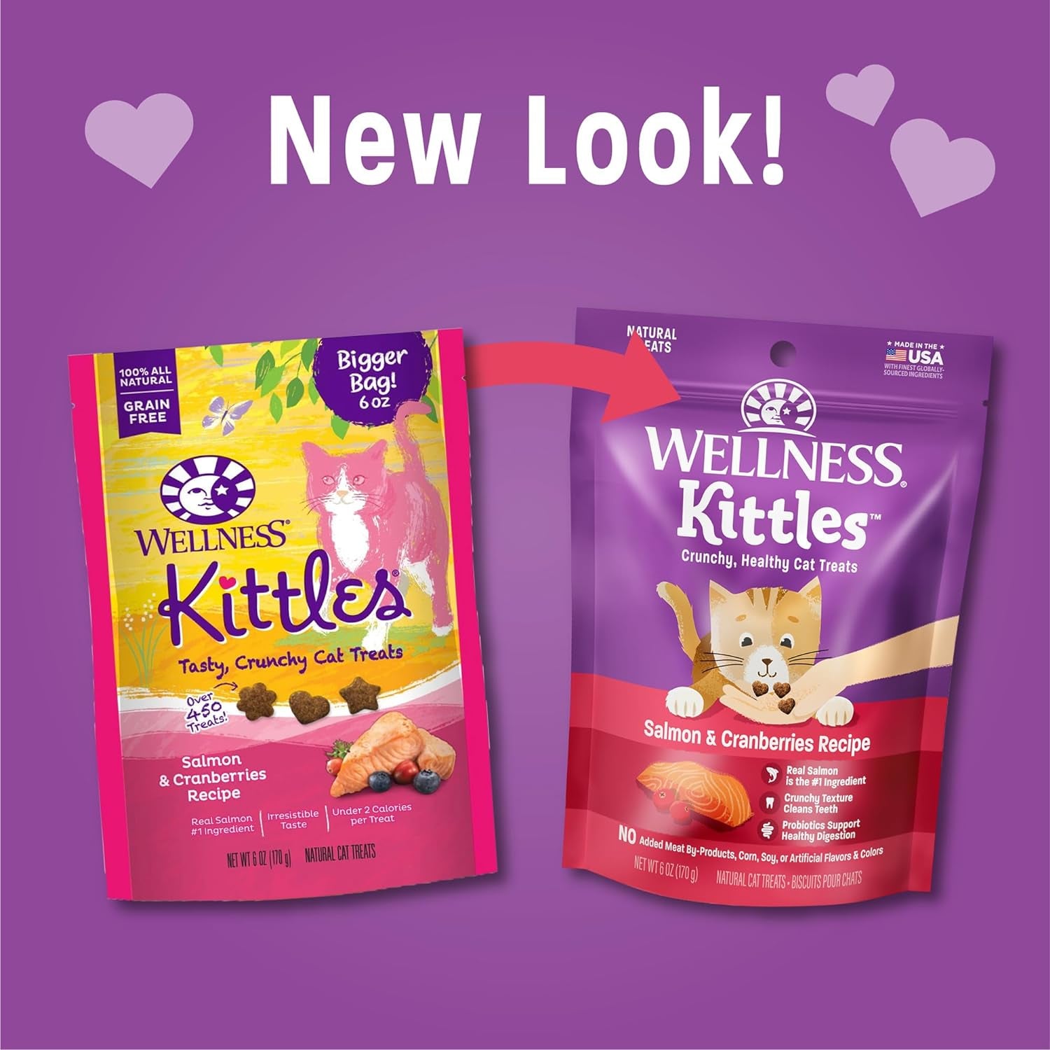 Crunchy Salmon & Cranberry Cat Treats – 6 oz