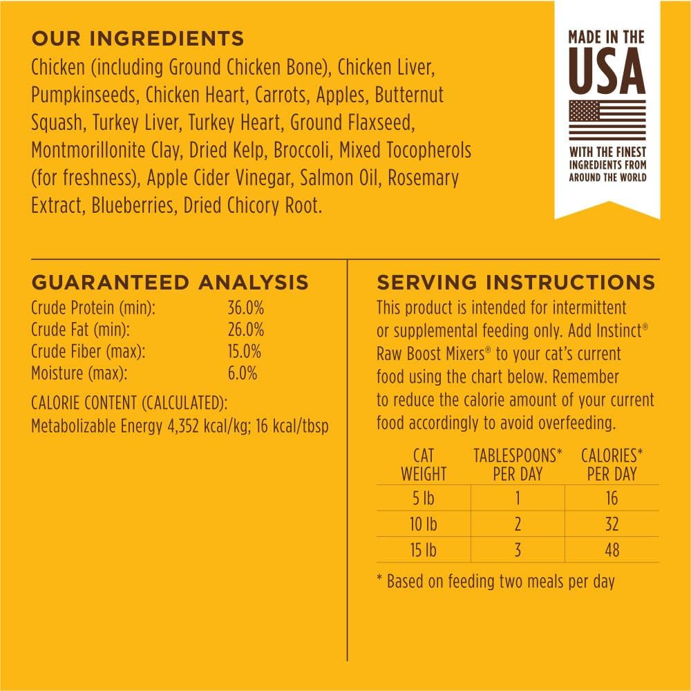 Freeze-Dried Cat Food Topper – Raw Mixers (6 oz)