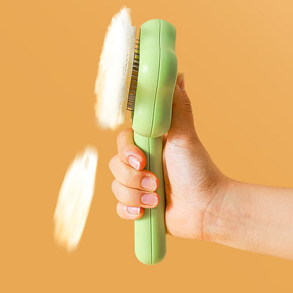 Star-Shaped Grooming Brush – One-Click Fur Remover