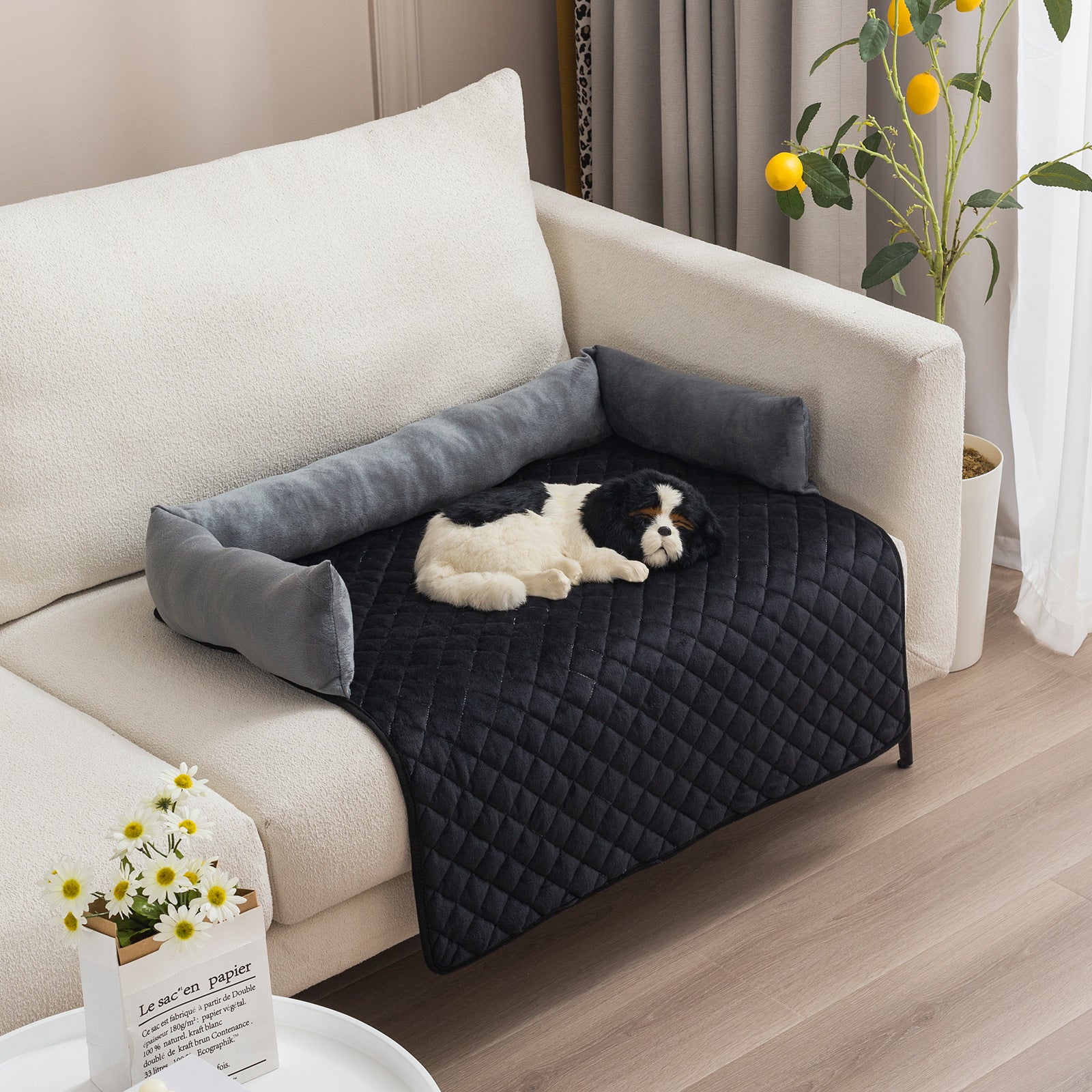 Cozy Pet Sofa Bed – Plush Comfort & Furniture Protection