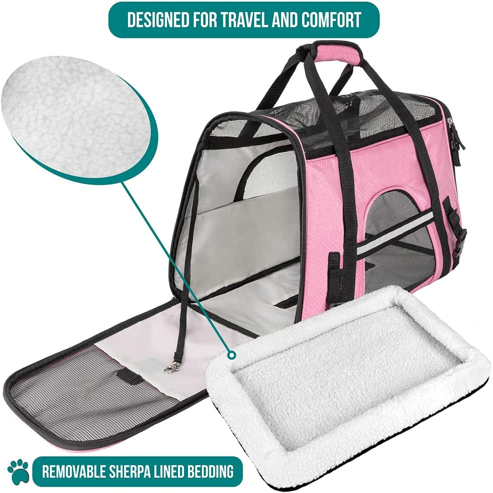 Pink Pet Carrier Bag – Airline-Approved & Travel-Ready