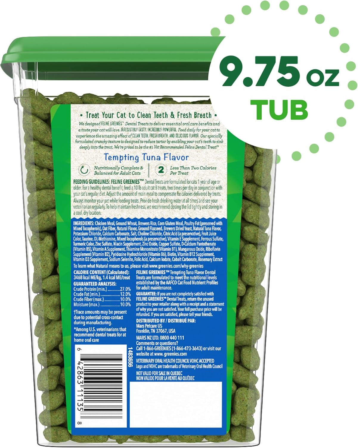 Dental Tuna Treats – 9.75 oz Tub