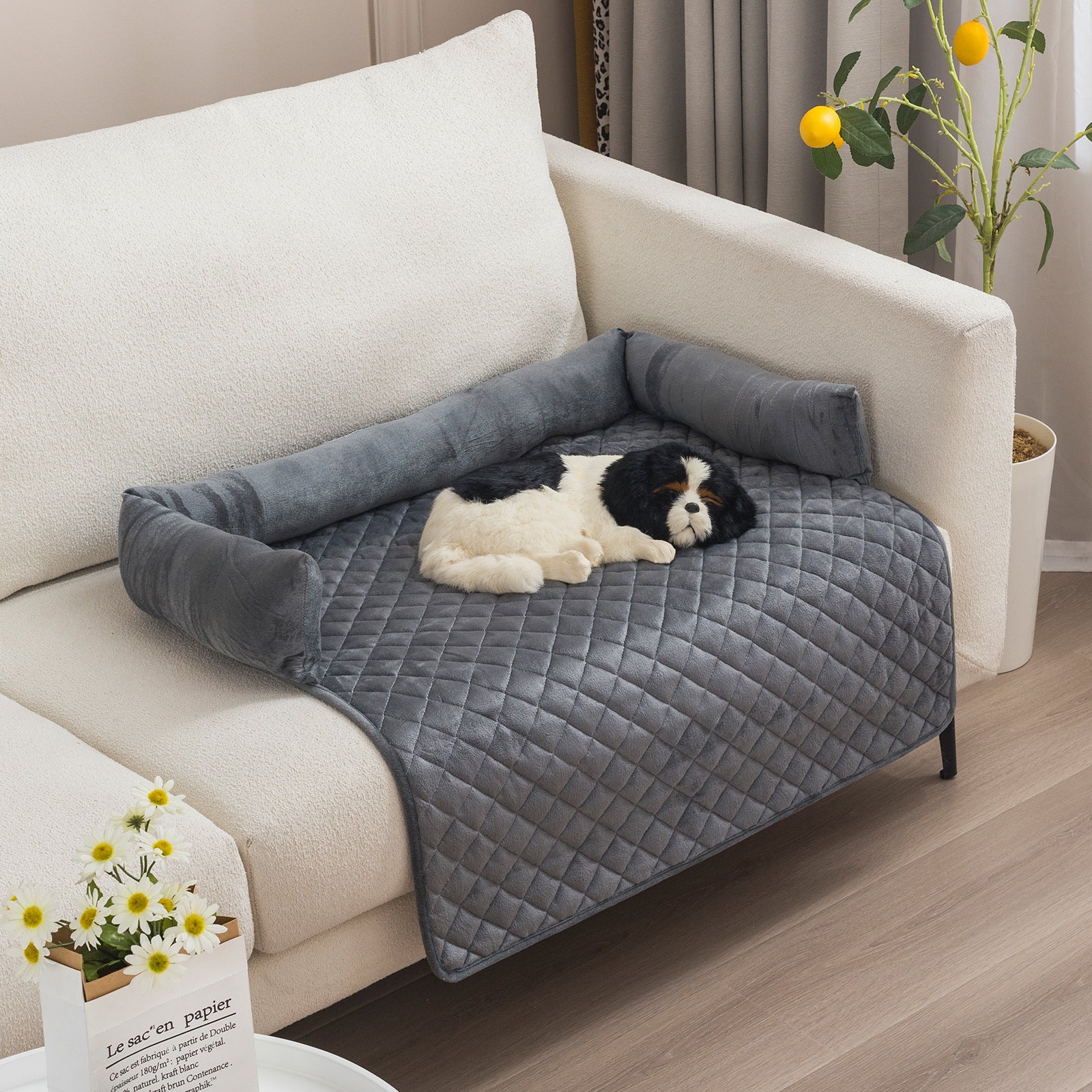 Cozy Pet Sofa Bed – Plush Comfort & Furniture Protection