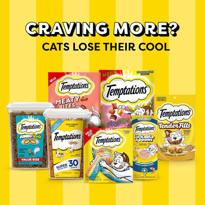 Temptations Creamy Puree Beef Liver & Cheese Wet Cat Treats - 0.42 oz (24 Count)