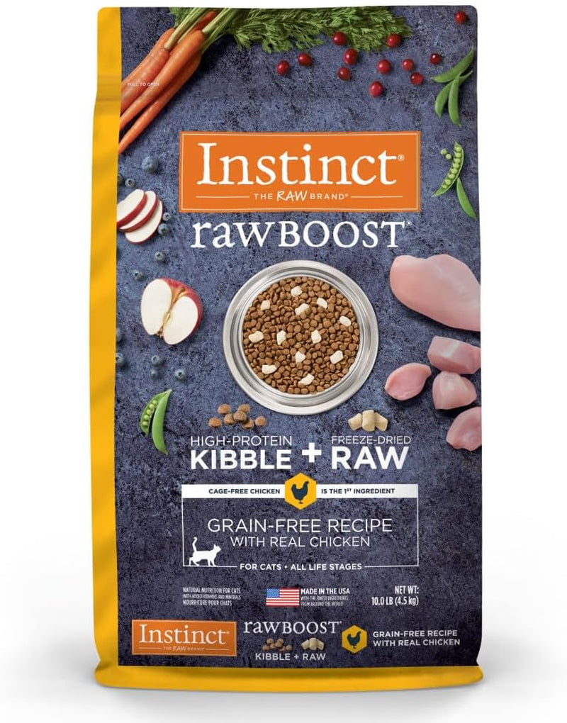 Raw Boost Chicken High-Protein Grain-Free Dry Cat Food – 10 lb