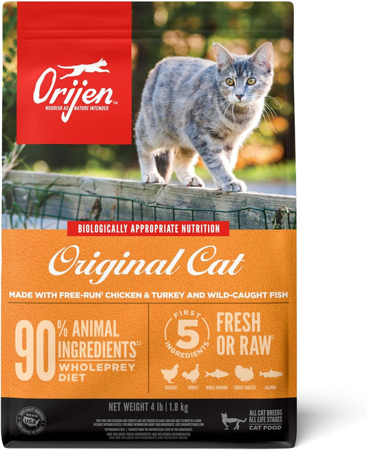 Orijen Original Grain Free High Protein Dry Cat Food – 4 lb