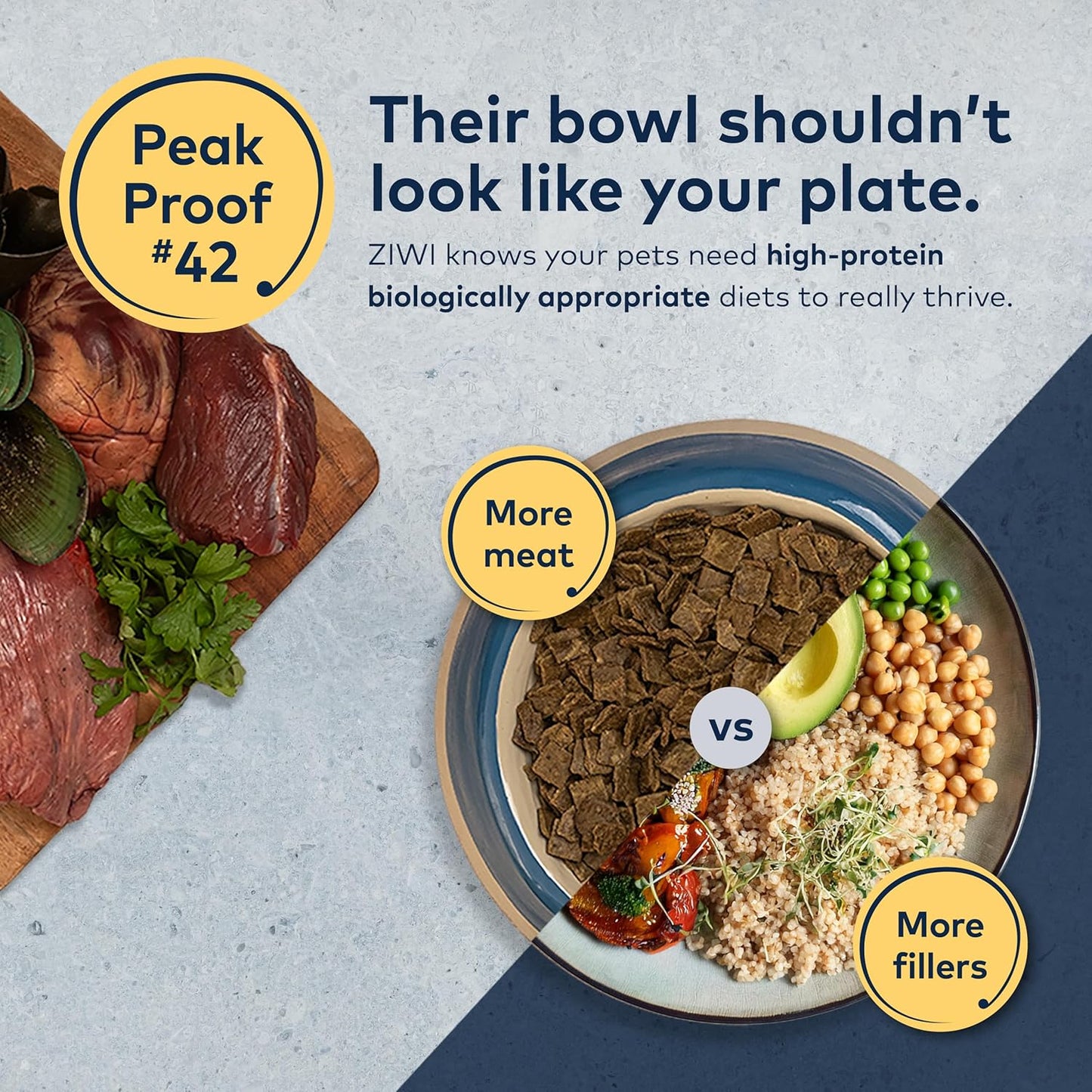 ZIWI Peak High Protein Air-Dried Beef Dog Food – 16 oz