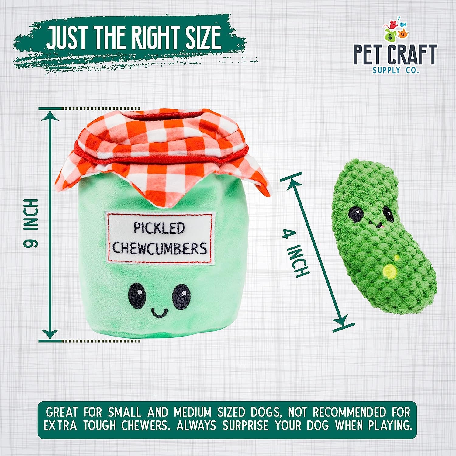 Pickles Hide & Seek Toy – Plush, Crinkle & Squeaky