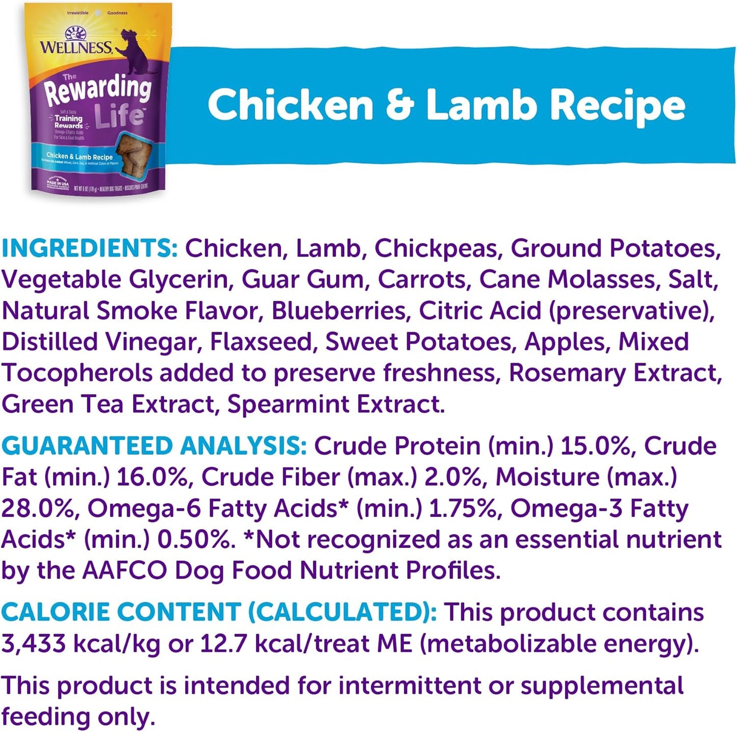 Rewarding Life Chicken & Lamb Soft Dog Treats – 6 oz
