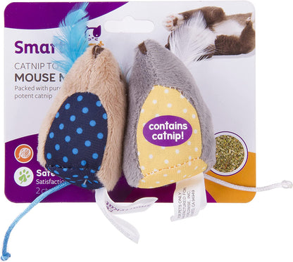Catnip Mouse Mates – Plush Play & Feline Hunting Fun (2 Pack)