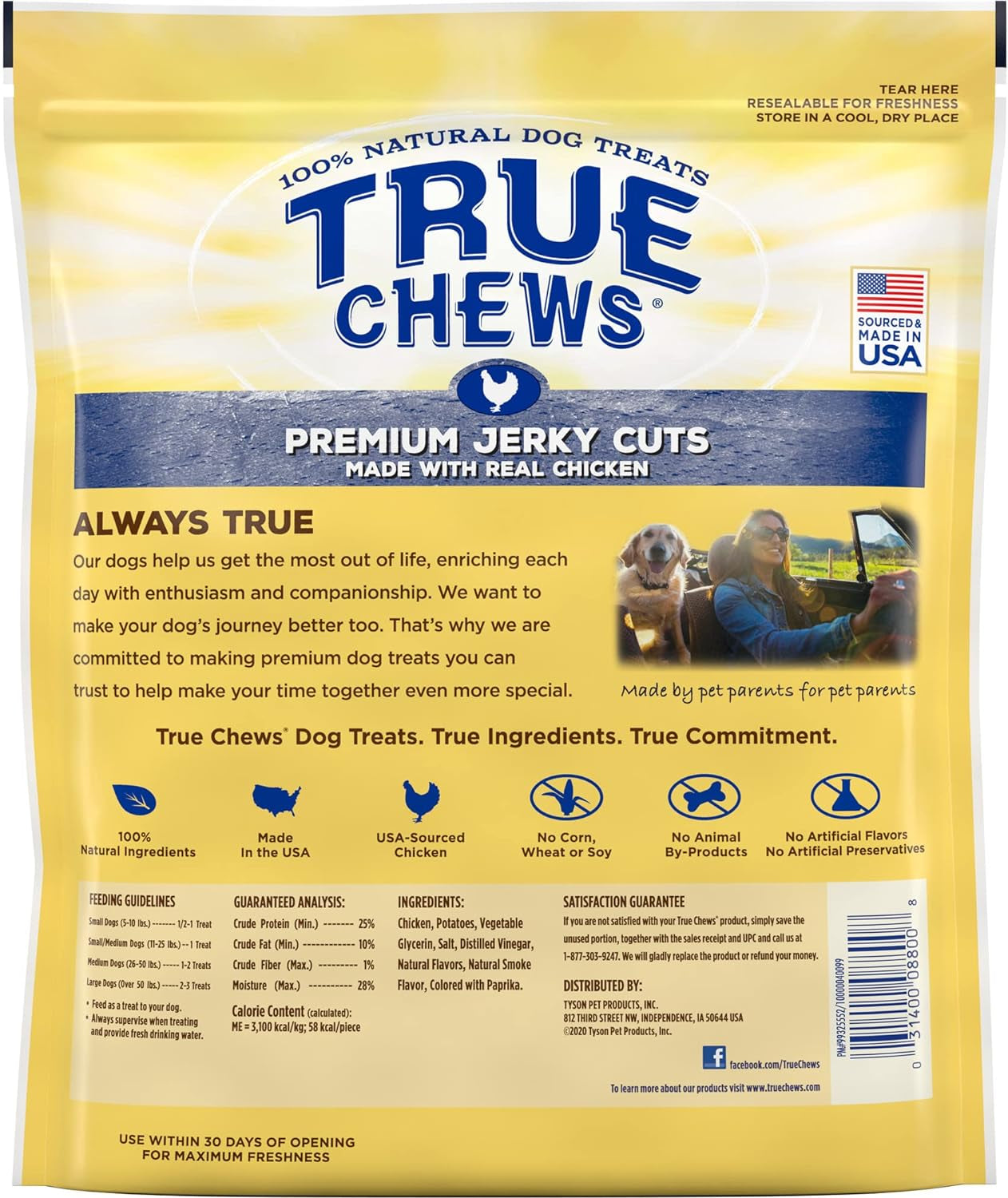 True Chews Premium Chicken Dog Treats  – 32 oz