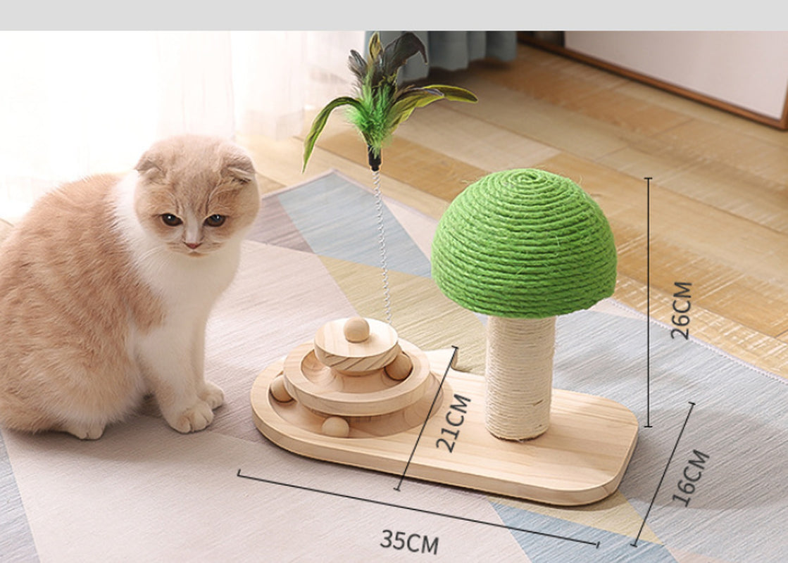 Cat Scratcher Tree with Sisal Balls