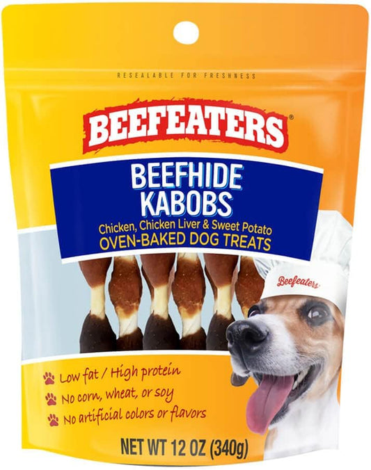 Beefeater Chicken, Liver & Sweet Potato Dog Chew Kabobs – 10 oz