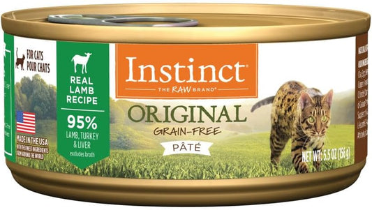Grain-Free Canned Cat Food – Lamb Recipe (5.5 oz, 12 Pack)
