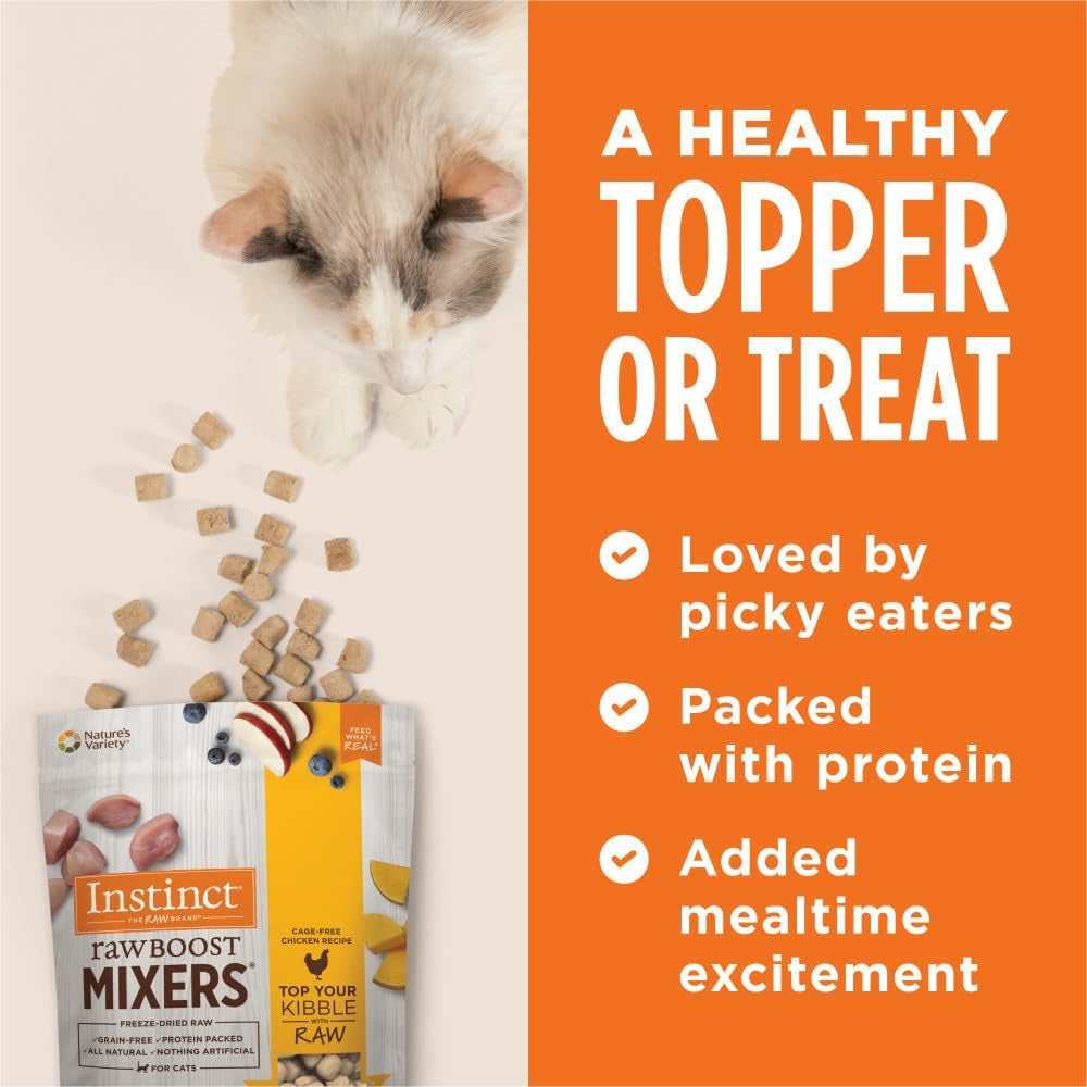 Freeze-Dried Cat Food Topper – Raw Mixers (6 oz)