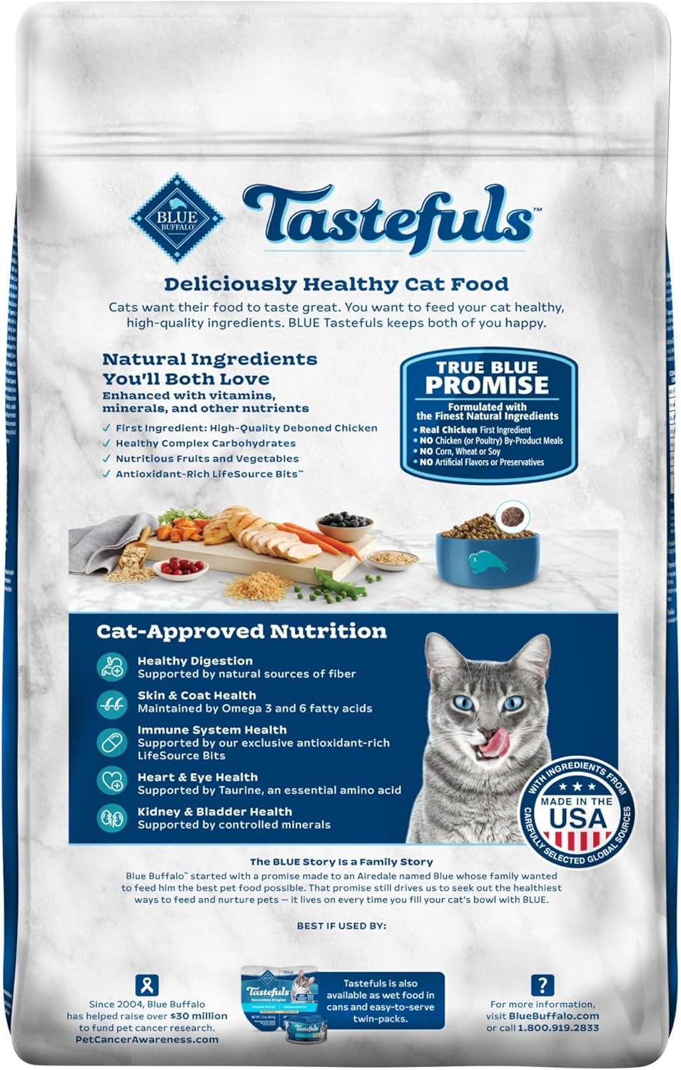 Tastefuls Indoor Chicken Adult Dry Cat Food – 15 lb