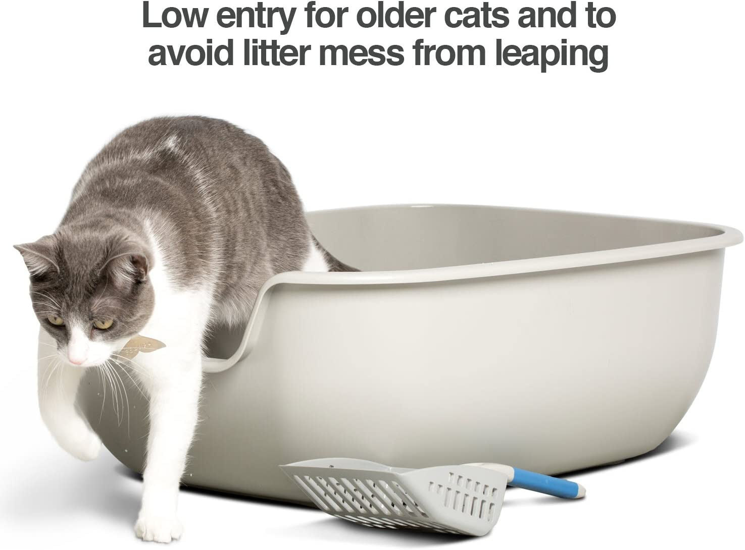 Non-Stick Cat Litter Box – Large, Easy-Clean & Vet-Approved