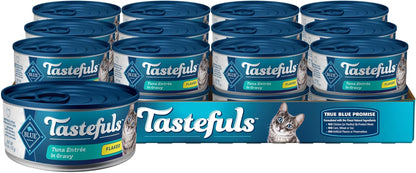 Tastefuls Tuna Flaked Wet Cat Food in Gravy – 5.5 oz x 24 Pack