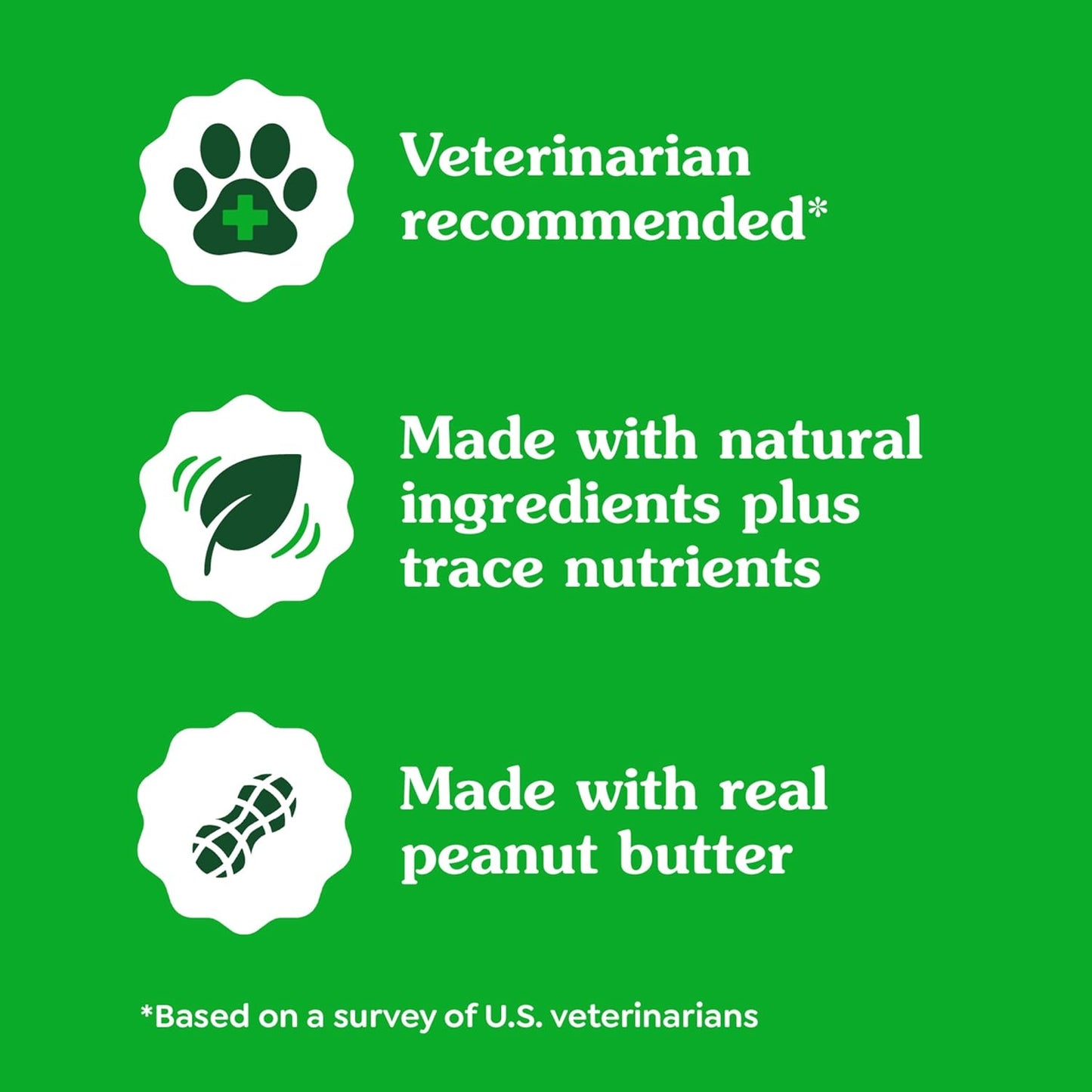 Greenies Pill Pockets Real Peanut Butter Soft Dog Treats – 7.9 oz (30 Count)