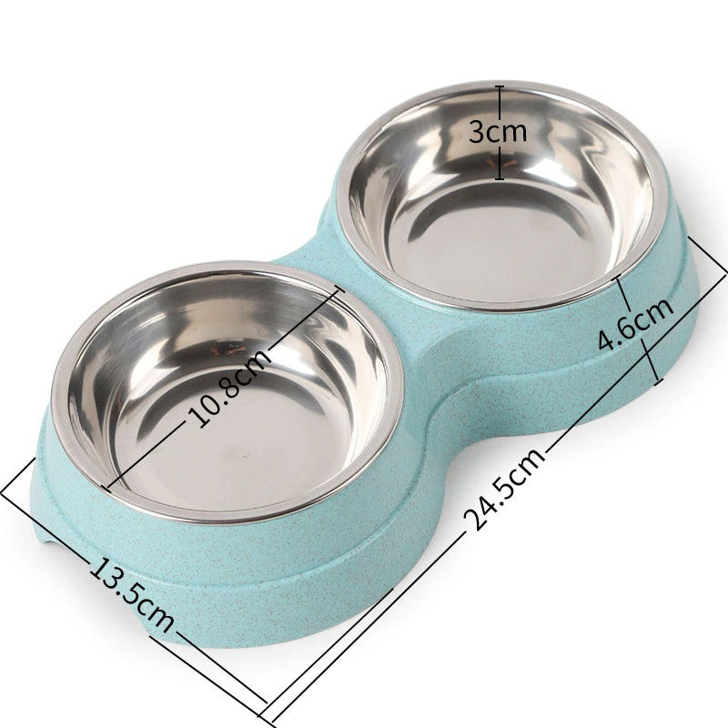 Double Pet Bowl – Food & Water