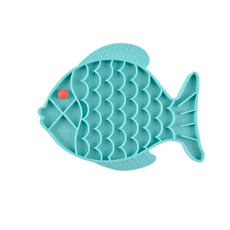 Fish-Shaped Lick Mat – Slow Feeder for Dogs