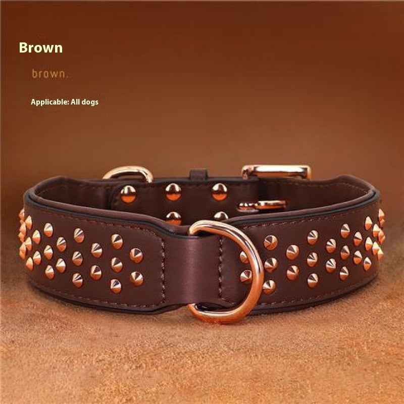 Anti-Bite Rivet Dog Collar