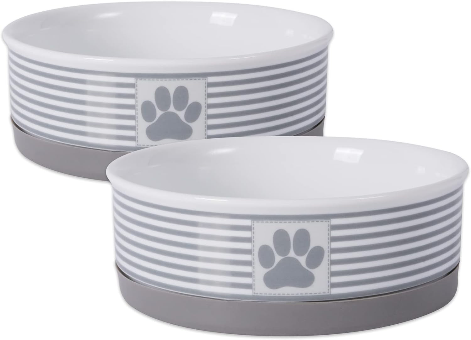 Ceramic Pet Bowls – Medium Duo for Cats & Small Dogs