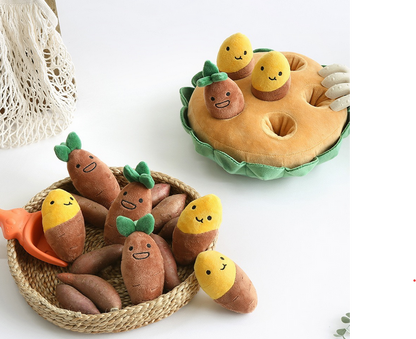 Sweet Potato Squeaky Toy – Cute & Chewy Fun