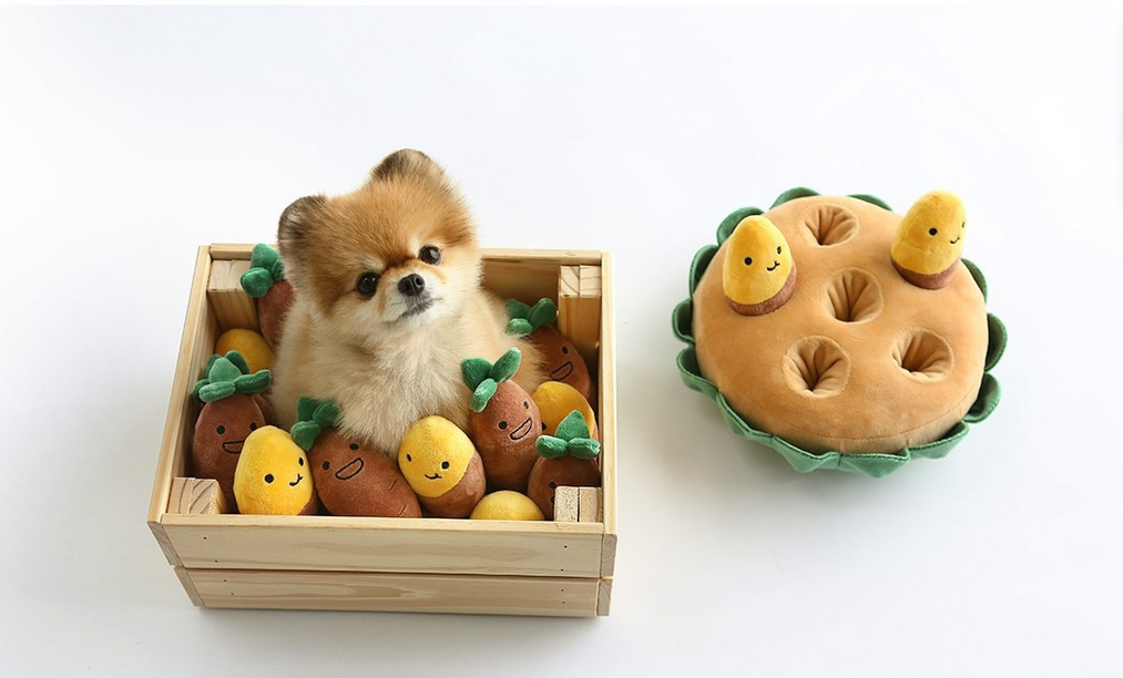 Sweet Potato Squeaky Toy – Cute & Chewy Fun