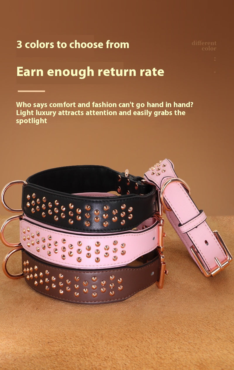 Anti-Bite Rivet Dog Collar