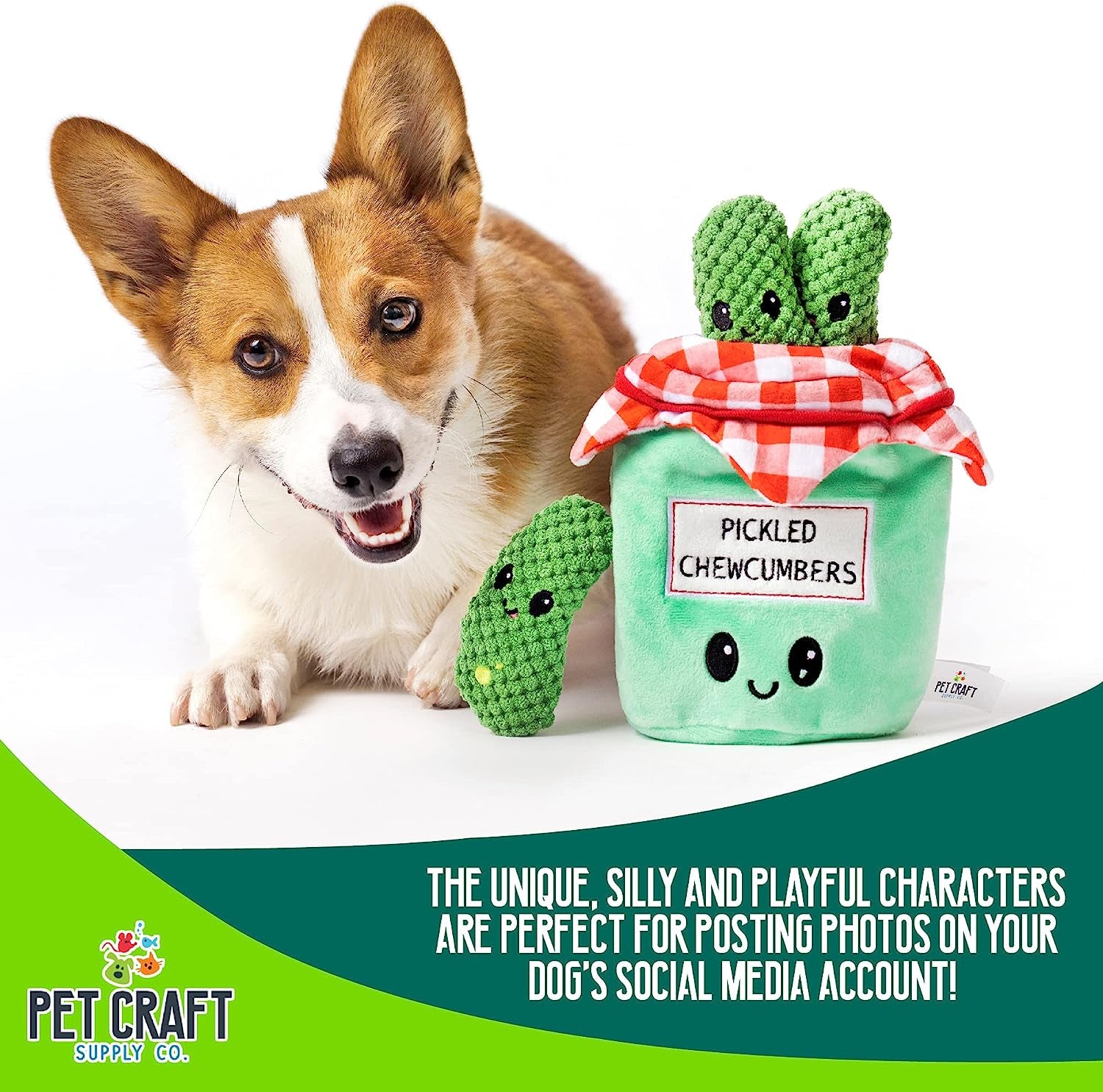Pickles Hide & Seek Toy – Plush, Crinkle & Squeaky