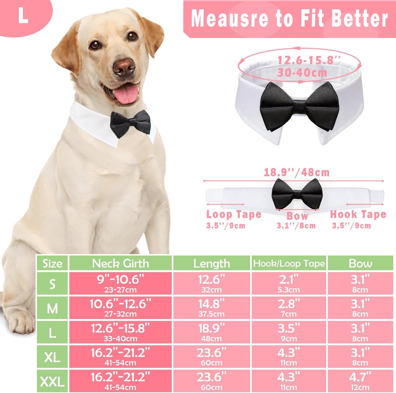 Classic Tuxedo Dog Bow Tie – Formal Charm for Weddings & Parties