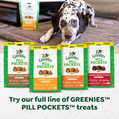 Greenies Pill Pockets Real Peanut Butter Soft Dog Treats – 7.9 oz (30 Count)