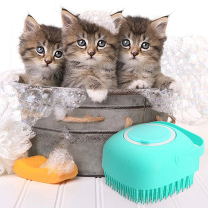 Silicone Bath Brush – Pet Shampoo Massager 