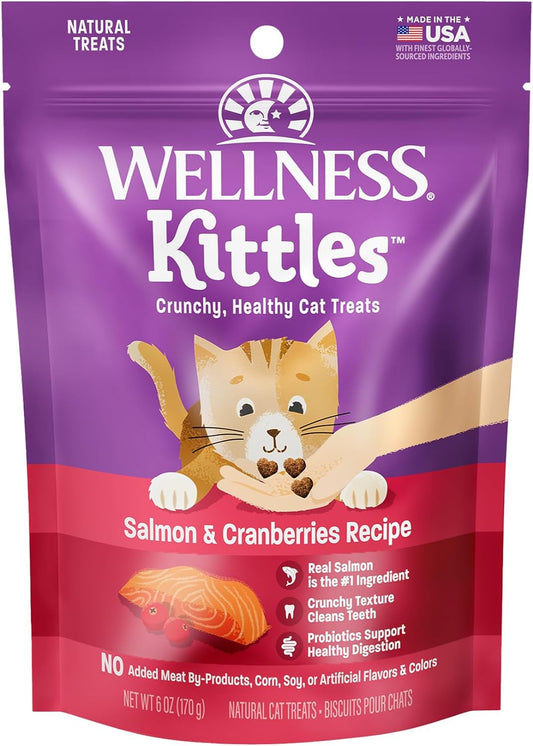 Crunchy Salmon & Cranberry Cat Treats – 6 oz