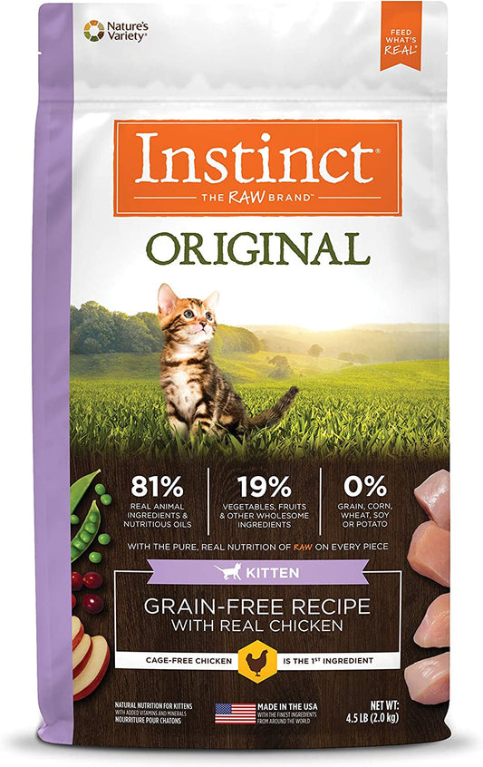 Original Kitten Chicken Dry Cat Food 4.5 Lb. Bag