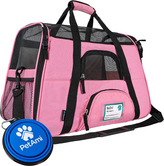 Pink Pet Carrier Bag – Airline-Approved & Travel-Ready