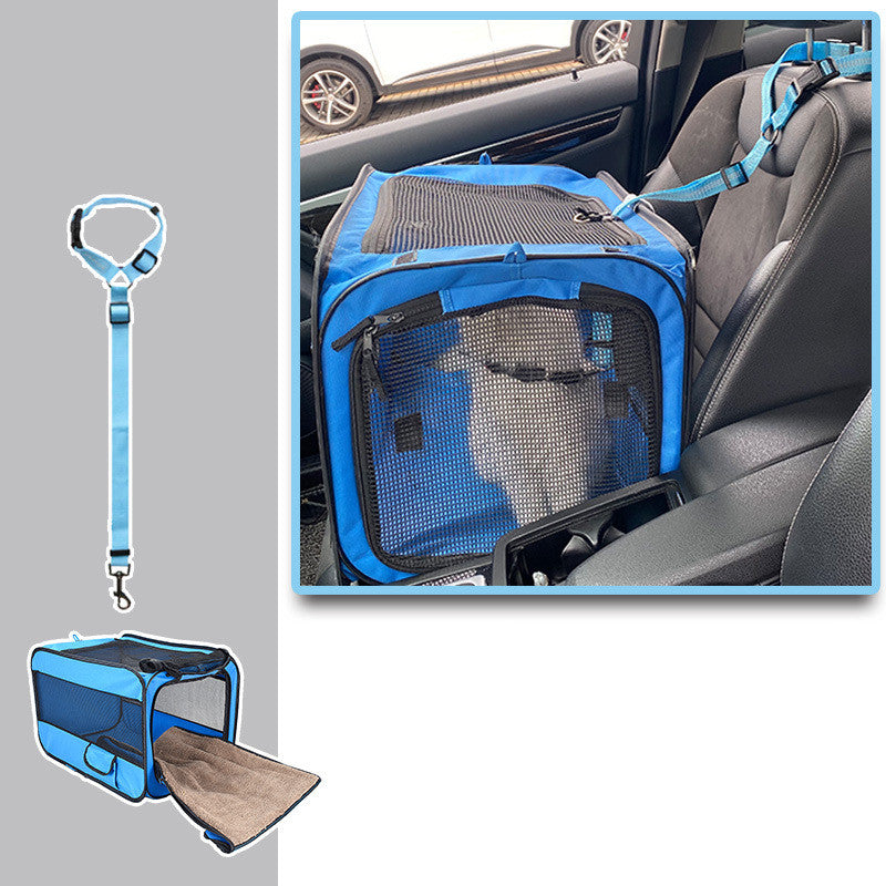 Foldable Pet Travel Carrier – Soft, Secure & Spacious
