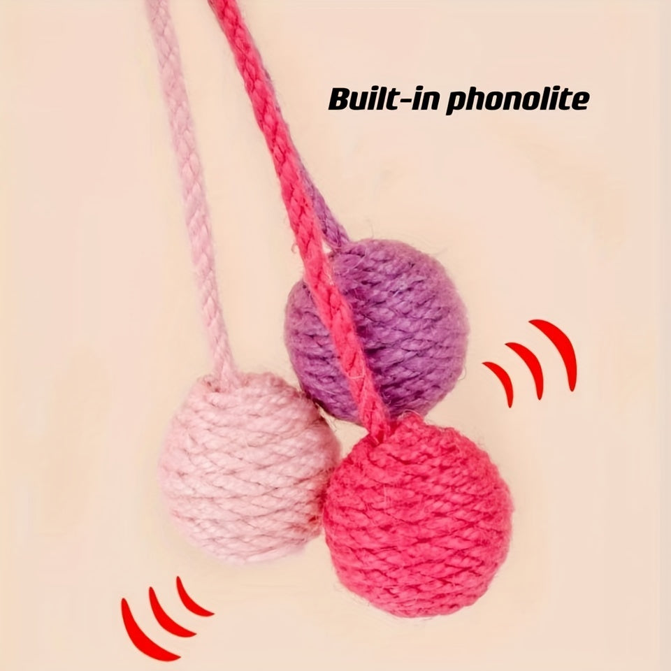Sisal Hanging Cat Scratcher Set (3 pcs)
