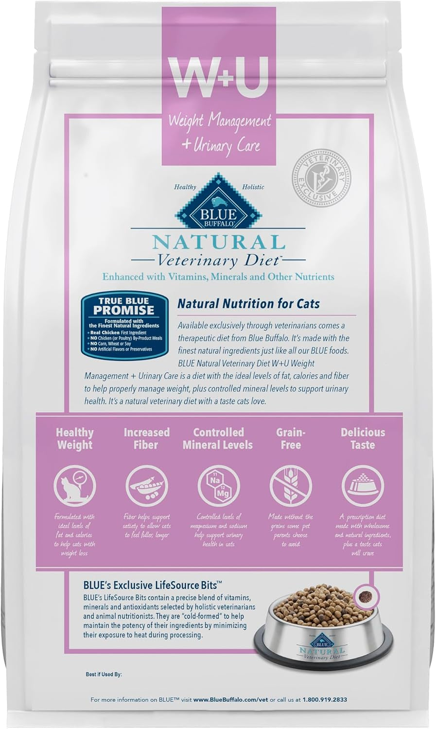 Blue Buffalo Weight Management & Urinary Care Chicken Dry Cat Food - 6.5 lb