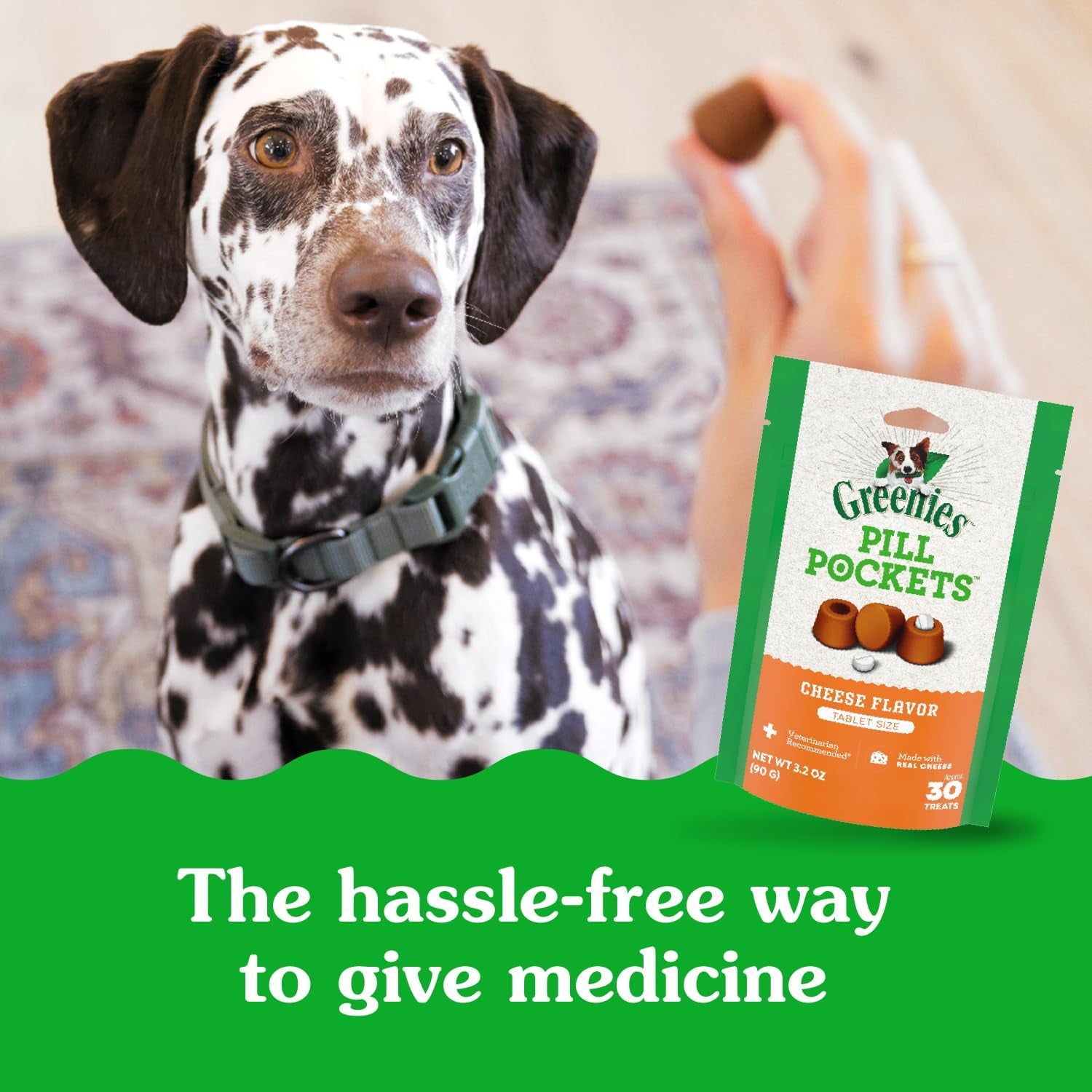 Greenies Pill Pockets Cheese Soft Dog Treats – 15.8 oz (60 Count)