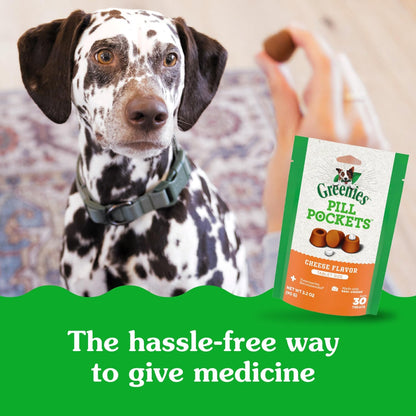 Greenies Pill Pockets Cheese Soft Dog Treats – 15.8 oz (60 Count)