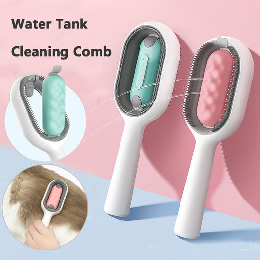 3-in-1 Cat Brush – Water Tank & Fur Remover
