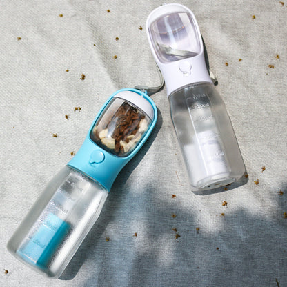 3-in-1 Pet Water Bottle – Leak-Proof Feeder & Poop Dispenser