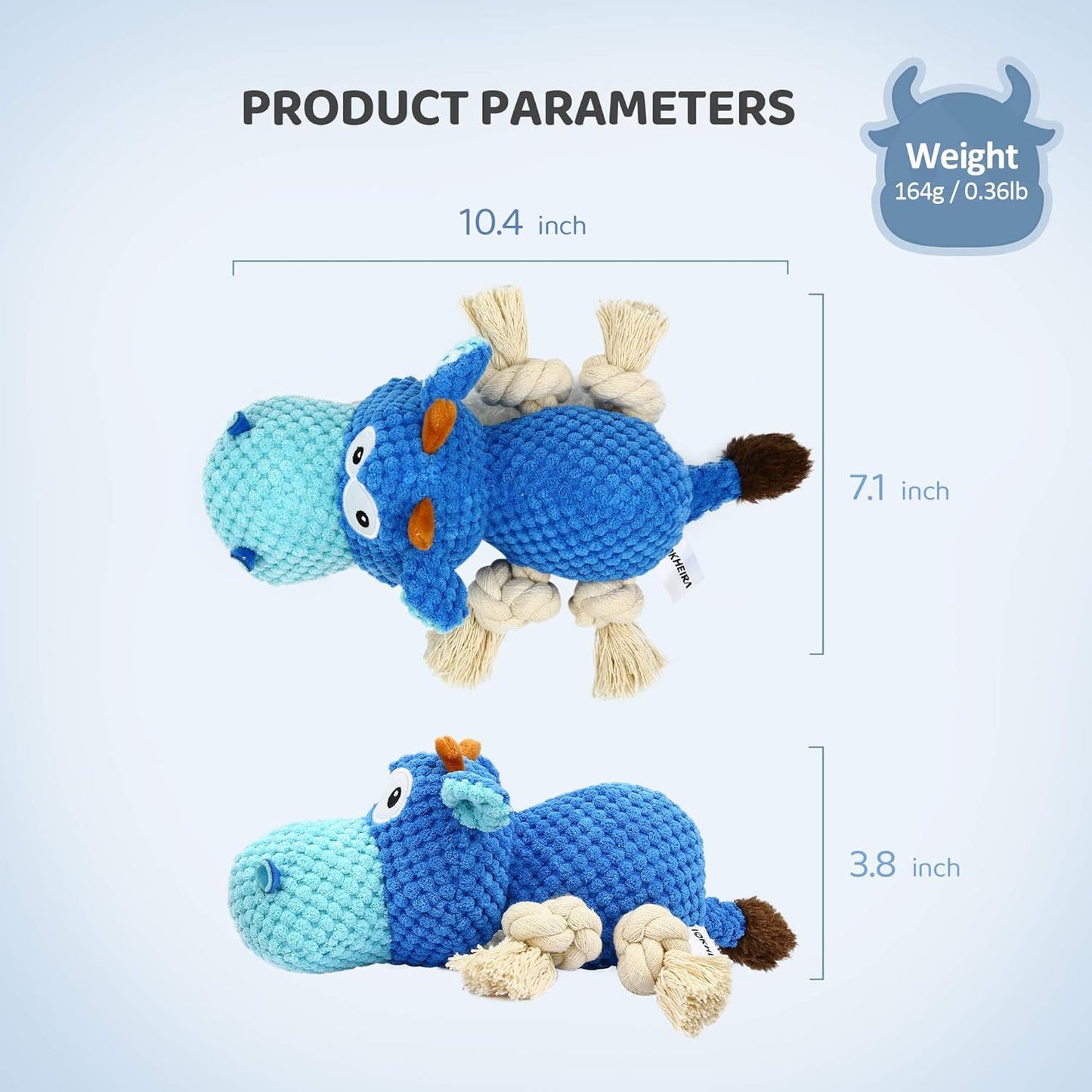 Tough Squeaky Toy for Power Chewers 