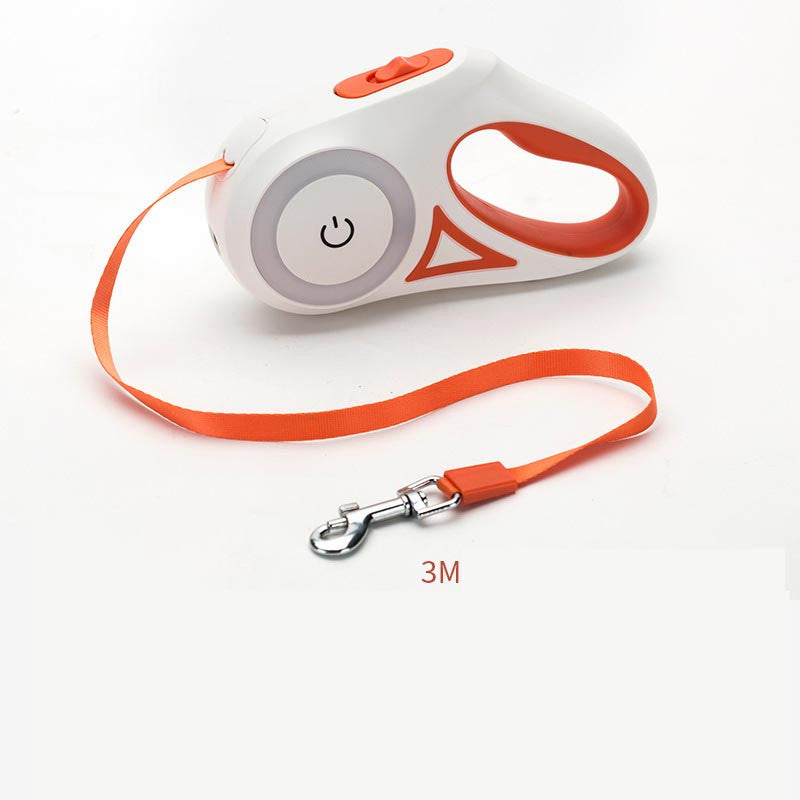 Auto-Retractable Leash + Collar – With Spotlight 