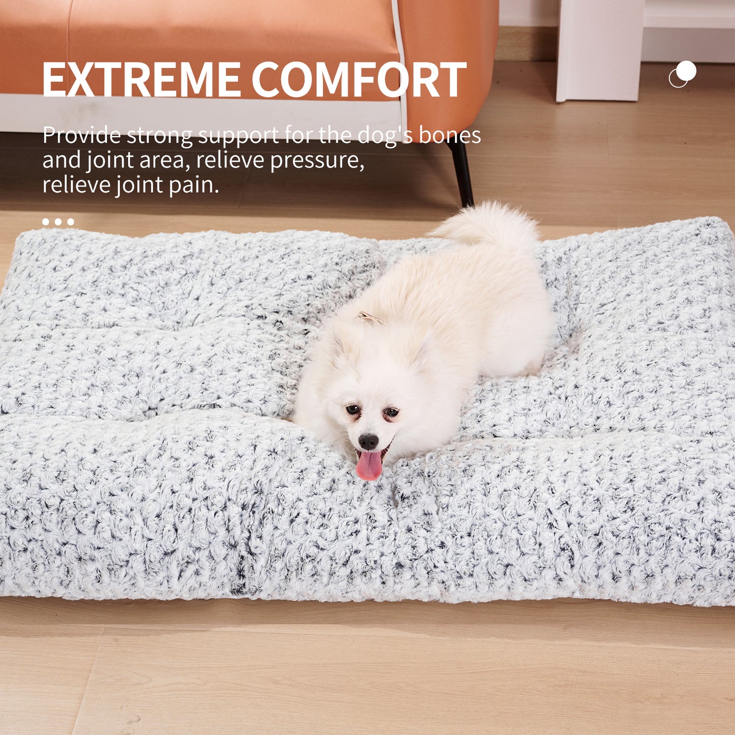 Fluffy Rose Velvet Pet Bed – Extra Soft & Washable